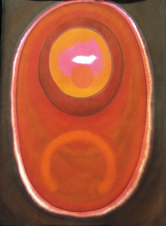 Prafulla Mohanti Untitled (Brown and Red)