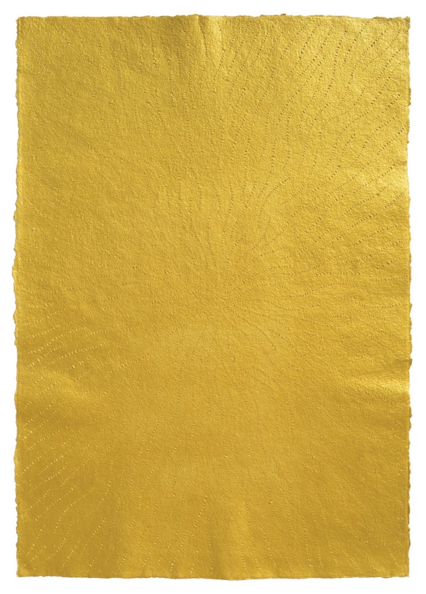 Mohammed Kazem Acrylic on Scratched Paper (Gold)