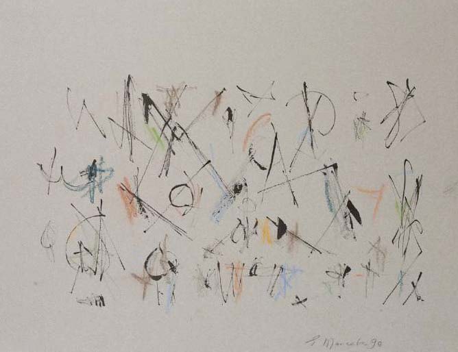 Ernest Mancoba Untitled (Calligraphic 4)