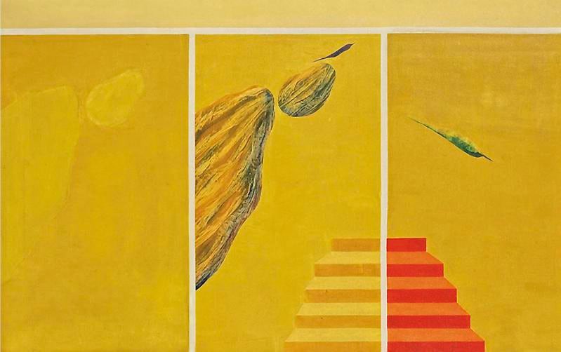 Jagdish Swaminathan UNTITLED (BIRD AND MOUNTAIN SERIES)