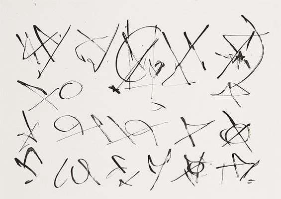 Ernest Mancoba Untitled (Calligraphic 1)