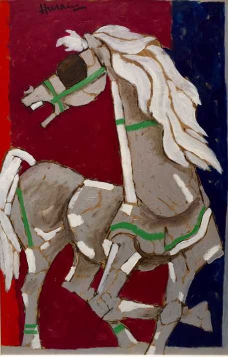 M.F. Husain Wild Stallion