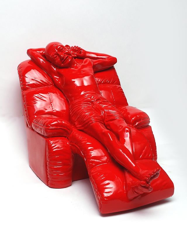 Debanjan Roy INDIA SHINING 10 (GANDHI ON A RECLINING CHAIR)