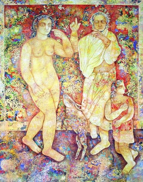 Sakti Burman ARTIST DANCING IN FRONT OF HIS LOVER