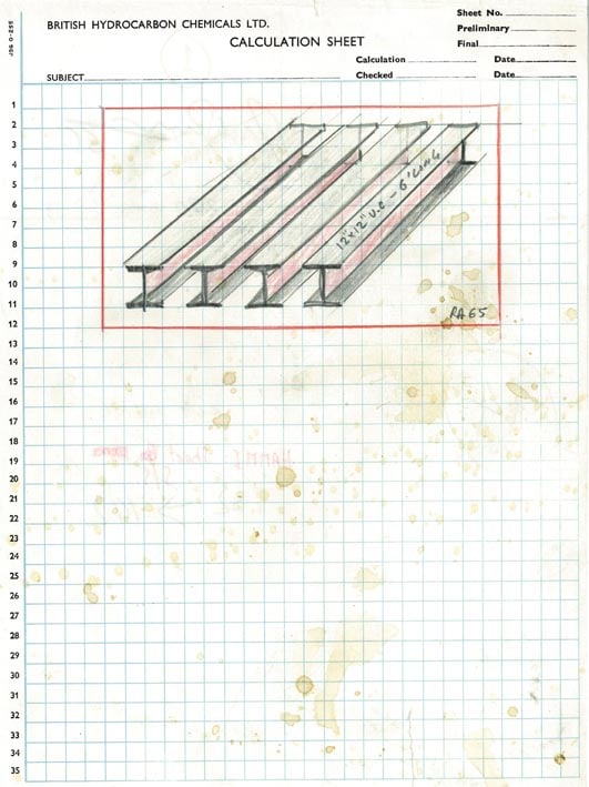 Rasheed Araeen Original Drawings for Sculpture (1-4)