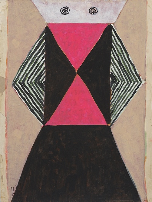 K.S. Kulkarni,&nbsp;Untitled, 1991, Acrylic on paper, 20.50 x 16 in