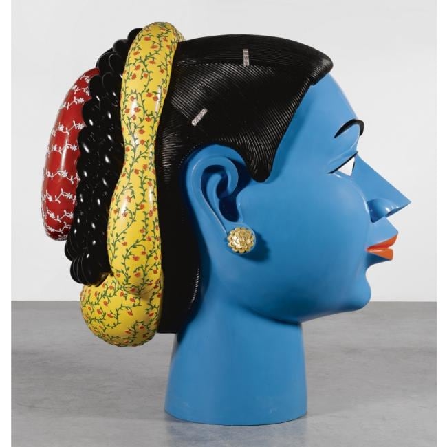 Ravinder Reddy UNTITLED (HEAD - BLUE)