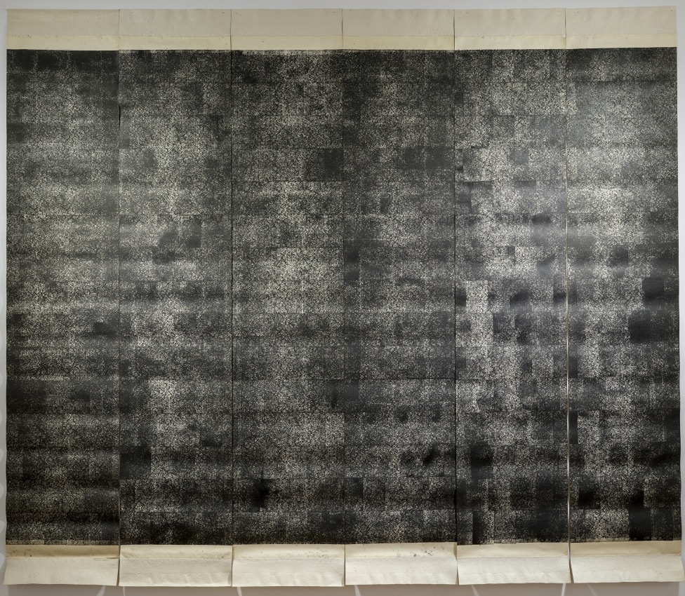 Youdhisthir Maharjan,&nbsp;Anantari Paryatna III: of Infinitie Space,&nbsp;2011-2012,&nbsp;Etching on paper (created with 7640 passes through the printing press), 150 x 180 in