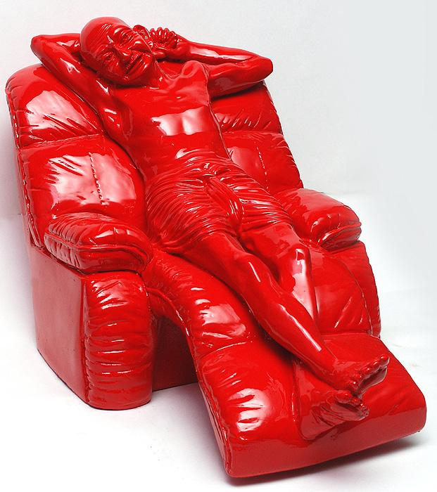 Debanjan Roy India Shinging 10 (Gandhi On A Reclining Chair)