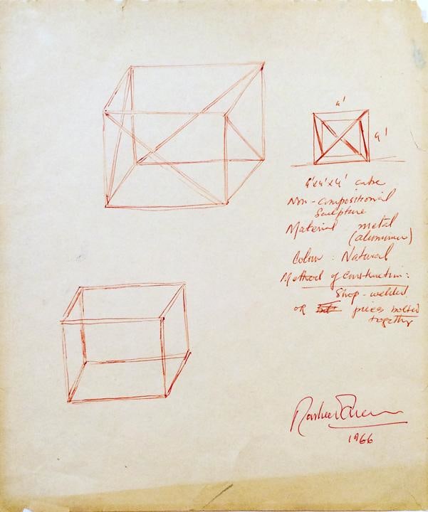 Rasheed Araeen Original Drawing for Sculpture (8)