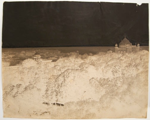 Left section of Taj Mahal panorama triptych