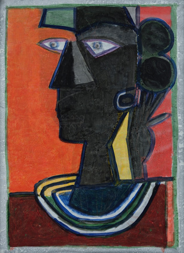 K.S. Kulkarni,&nbsp;Untitled,&nbsp;1982, Acrylic on paper, 22 x 20 in