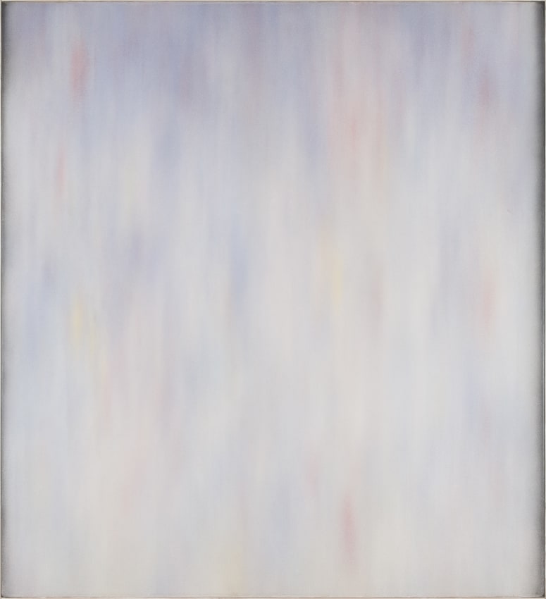 abstract painting in shades of pale purple