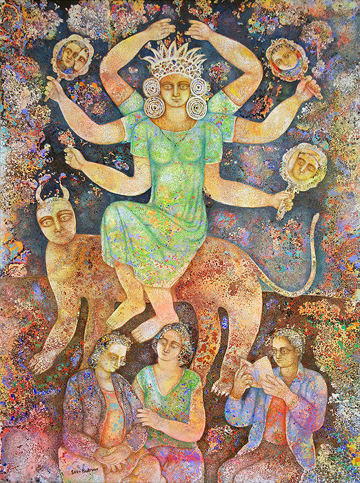 Sakti Burman Madhav Reading Stories of Devi