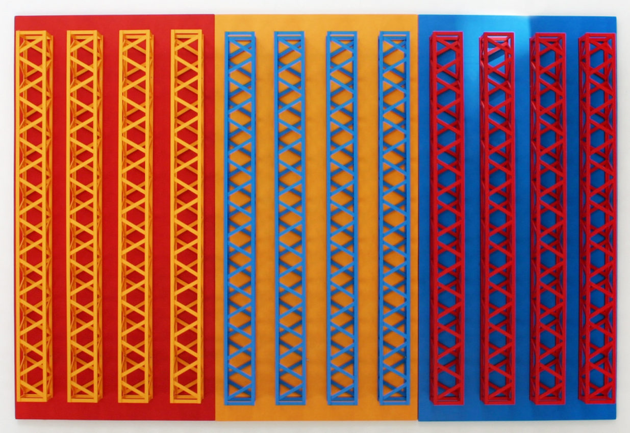 Rasheed Araeen Teen Rungh Upper Nechay (Triptych)&nbsp;