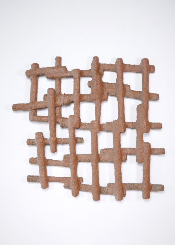 Mohamed Ahmed Ibrahim, Grill,&nbsp;2016,&nbsp;Cardboard, clay, papier-m&acirc;ch&eacute;,&nbsp;59 x 63 x 58 in