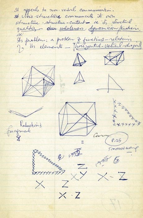 Rasheed Araeen Original Drawings for Sculpture (13-16)