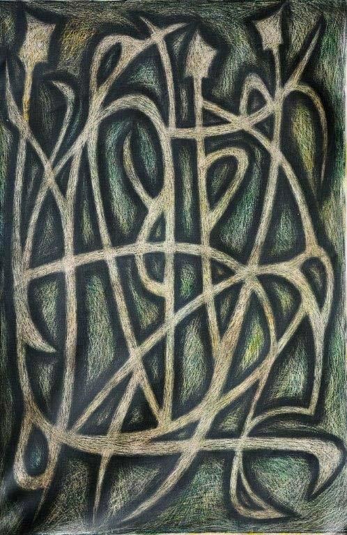 Sadequain THREE STANDING FIGURES