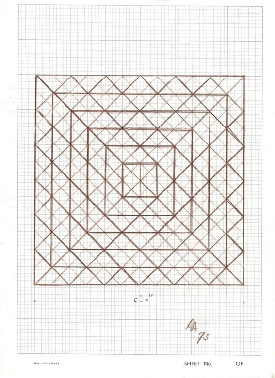 Rasheed Araeen Original Drawings for Sculpture (17-20)