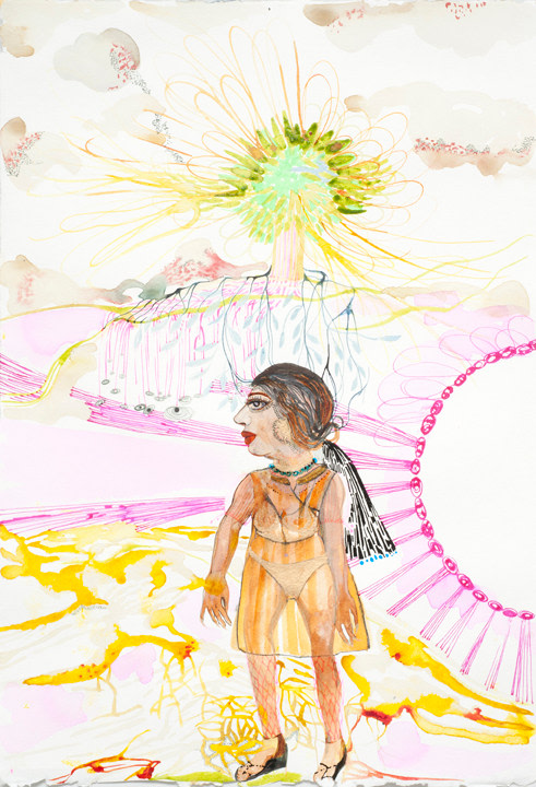 She fell out of Eve's tree, then did dazzled me, dressed so dangerously, a mix of Indian and Atlantic seas stretched her modernity to tackle this culture of forgetting uncertainties, escaped an exotic tragedy, muddling all humanity...