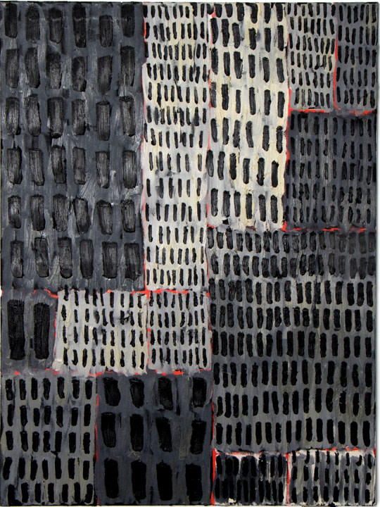 Mohamed Ahmed Ibrahim, Mixed Lines 2,&nbsp;2017,&nbsp;Oil on canvas,&nbsp;48 x 36&nbsp;in