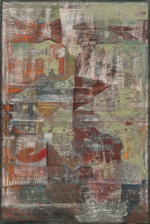 Mohammad Omer Khalil, Repose,&nbsp;1971,&nbsp;Oil on canvas,&nbsp;54 x 36 in