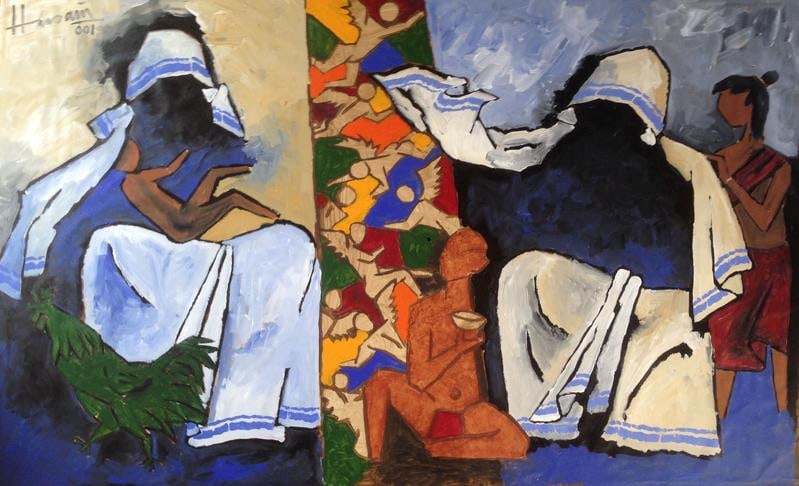M.F. Husain UNTITLED (MOTHER TERESA)