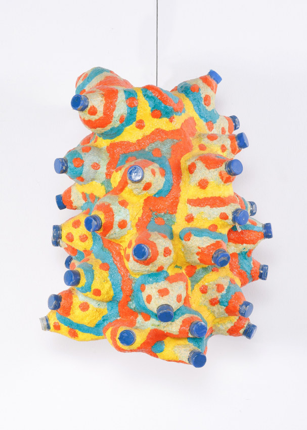 Mohamed Ahmed Ibrahim, Hanging Fruit,&nbsp;2013,&nbsp;Plastic bottles, papier-m&acirc;ch&eacute;,&nbsp;24.5 x 17.5 x 16.5 in