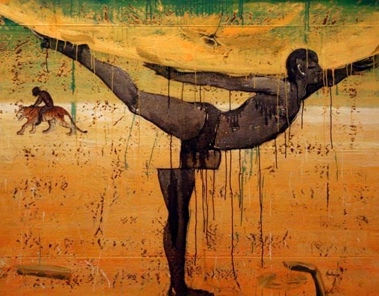 Untitled Figure Acrylic on tarpaulin