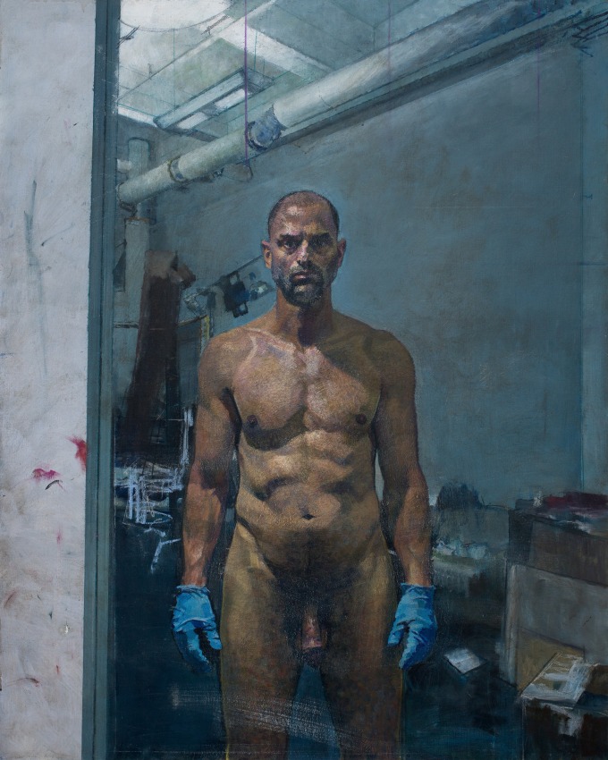 Bernardo Siciliano,&nbsp;Selfie,&nbsp;2019,&nbsp;Oil on canvas,&nbsp;60 x 48 in