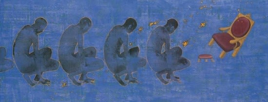 G.R. Iranna The Story Of Five Gentlemen (Diptych)