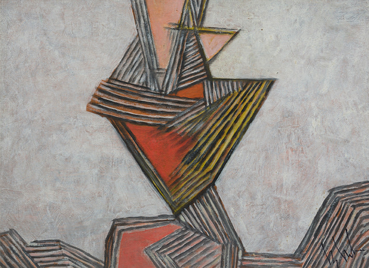 K.S. Kulkarni,&nbsp;Untitled,&nbsp;1983, Acrylic on paper, 21 x 30 in