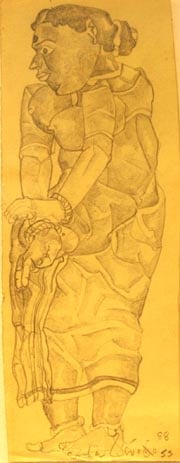 T. Vaikuntam UNTITLED (STANDING WOMAN II)