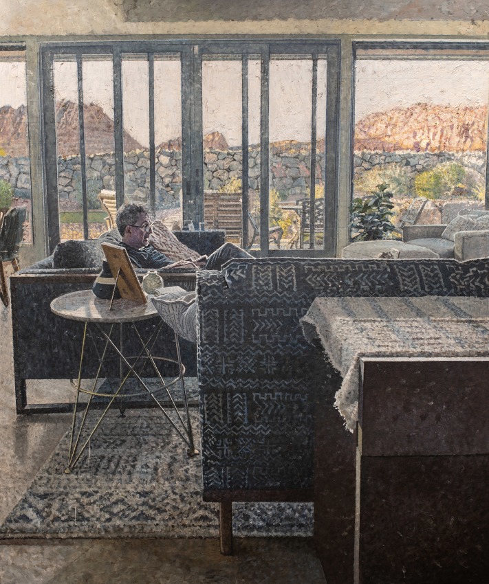 Bernardo Siciliano,&nbsp;American Pastoral,&nbsp;2020-2021,&nbsp;Oil on canvas,&nbsp;88 x 76 in.