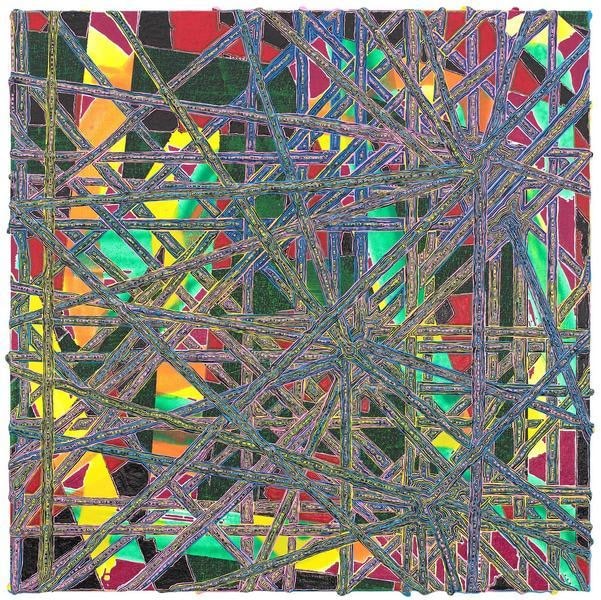 piblye, 2014, acrylic on wood, 12 x 12 inches, 30.5 x 30.5 cm, A/Y#21951