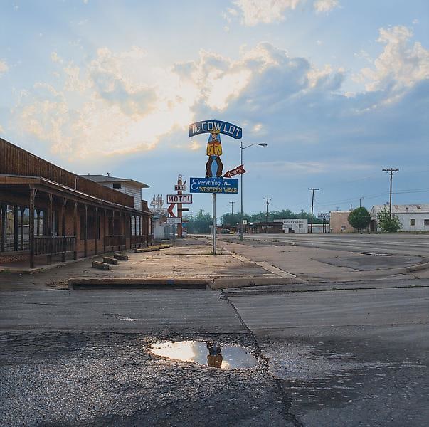 The Cow Lot / Wichita Falls, TX, 2011, Acrylic on canvas, 10 x 16 inches, 25.4 x 40.6 cm, A/Y#21028