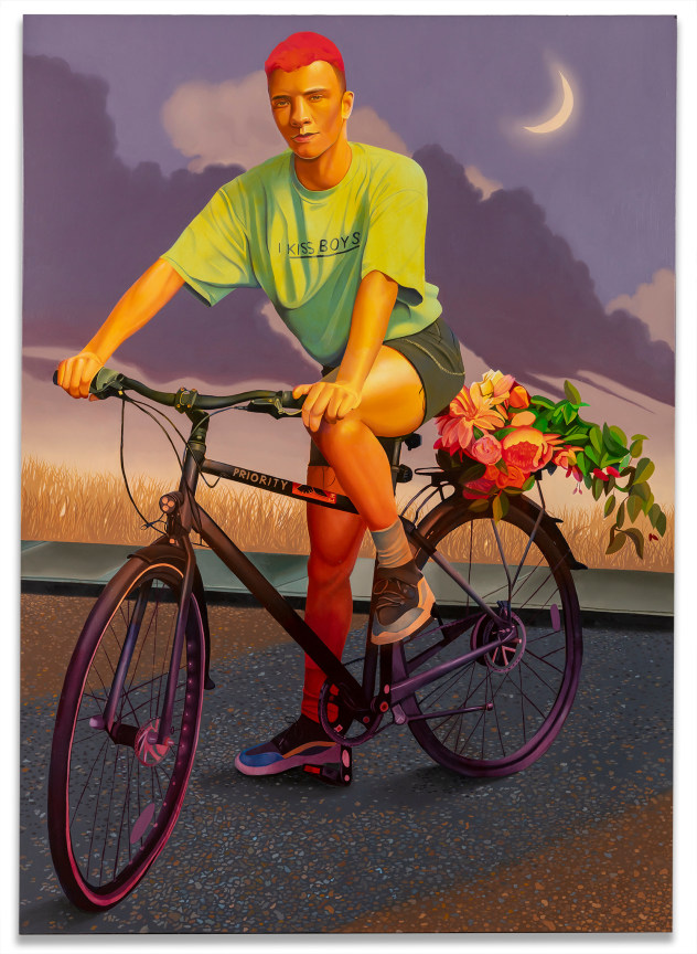 I Kiss Boys, 2021, Oil on canvas, 84 x 60 inches, 213.4 x 152.4 cm, MMG#33658