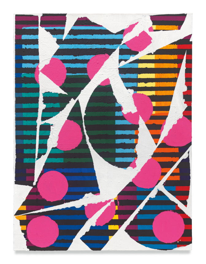 Glass Jaw, 2022, Acrylic and marble dust on canvas,, 48 x 36 inches, 121.9 x 91.4 cm, MMG#35078