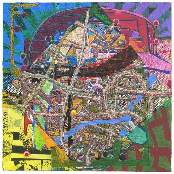 1971, 2014, Acrylic on wood, 10 x 10 inches, 25.4 x 25.4 cm, A/Y#21843