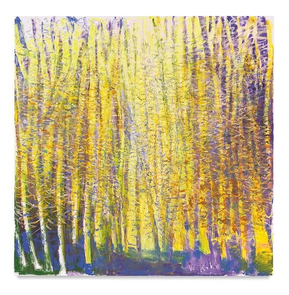 Blue Below and on the Sides, 2017, Oil on canvas, 52 x 52 inches, 132.1 x 132.1 cm, AMY#28810