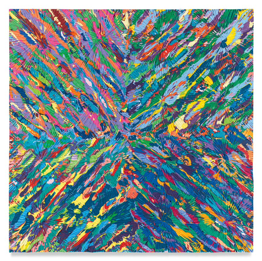 Untitled #7, 2022, Acrylic on panel, 24 x 24 inches, 61 x 61 cm, MMG#34115