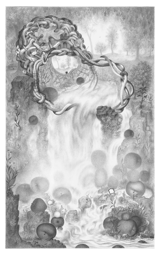 Joshua Marsh, Basket, 2020, Graphite on paper, 13 x 8 inches, 33 x 20.3 cm, MMG#32547