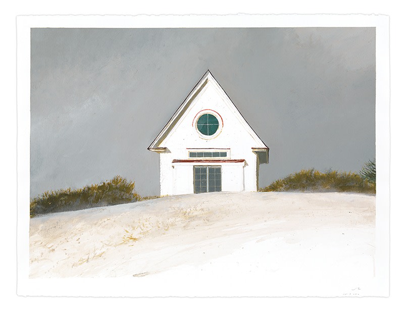 Betsy&#039;s Studio on a Gray Day, 2016, Gouache on paper, 22 1/2 x 30 inches, 57.2 x 76.2 cm, MMG#29101