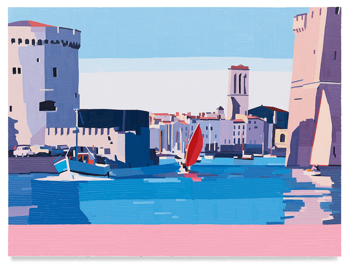 Guy Yanai,&nbsp;La Rochelle, 2021, Oil on linen, 59 x 78 3/4 inches, 150 x 200 cm