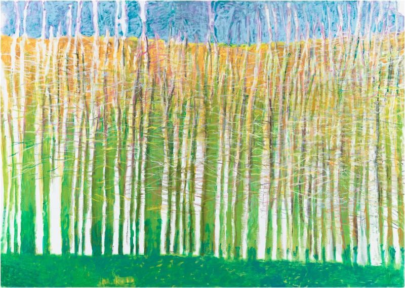 Large Tree Parade, 2013, Oil on canvas, 64 x 90 inches, 162.6 x 228.6 cm, A/Y#20995