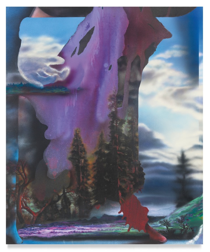 Self/Space Grid, 2022, Oil and acrylic and charcoal on linen, 30 x 25 inches, 76.2 x 63.5 cm, MMG#34048