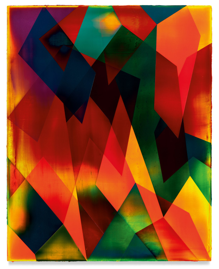 The Pyrocene, 2022, Acrylic on linen, 59 x 47 1/4 inches, 150 x 120 cm, MMG#34842