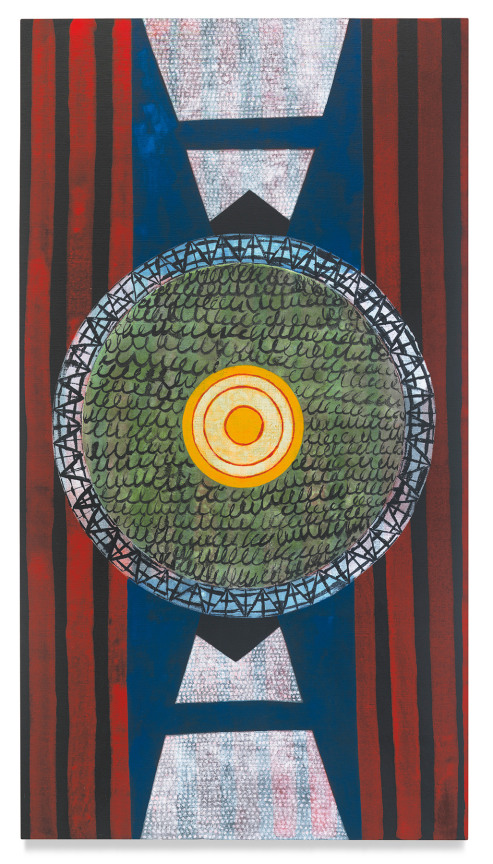 Roy Dowell,&nbsp;untitled #1154, 2020, Acrylic paint on linen over panel, 40 x 22 inches, 101.6 x 55.9 cm