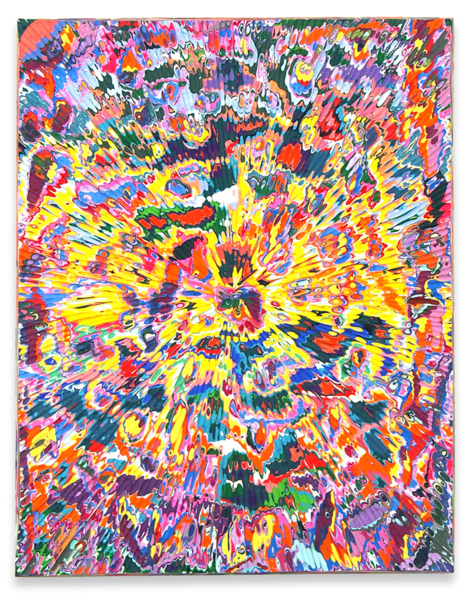 Untitled #15, 2021, Acrylic on panel, 14 x 11 inches, 35.6 x 27.9 cm, MMG#33688