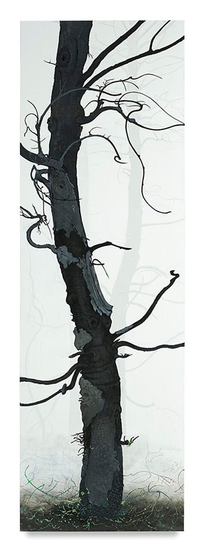 Arbor Ignudi #2, 2017,&nbsp;Enamel on panel,&nbsp;84 x 27 inches,&nbsp;213.4 x 68.6 cm,&nbsp;MMG#29637&nbsp;